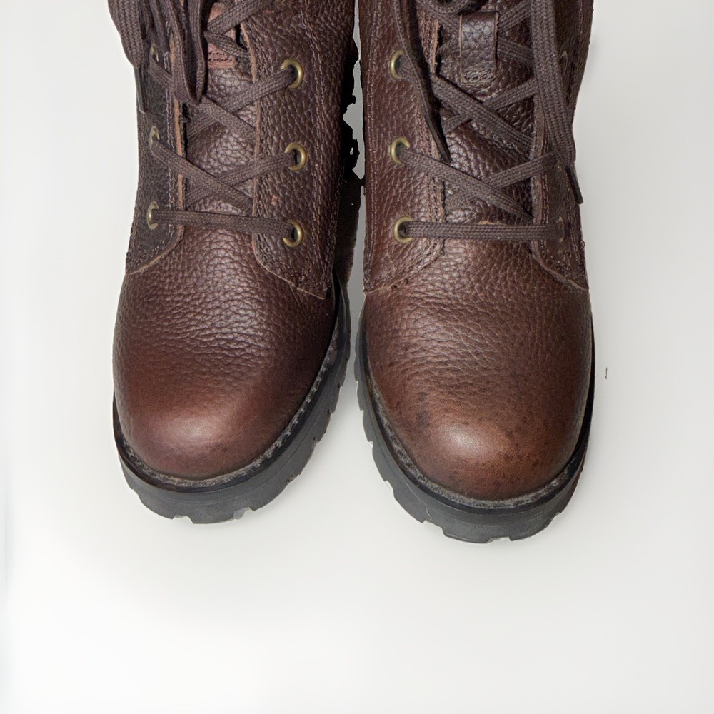 Harley-Davidson Women's Size 8 Nolana 6" Brown Motorcycle Boots Pebbled Leather - Picture 3 of 12
